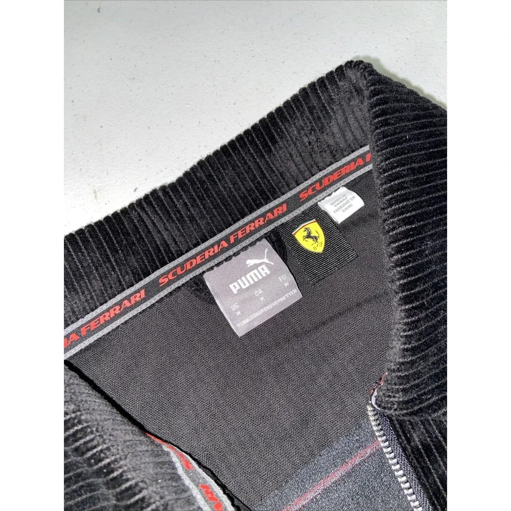 PUMA Ferrari GC Race Suit M Black Mugello Racing Team Jumpsuit F1 Motorsport